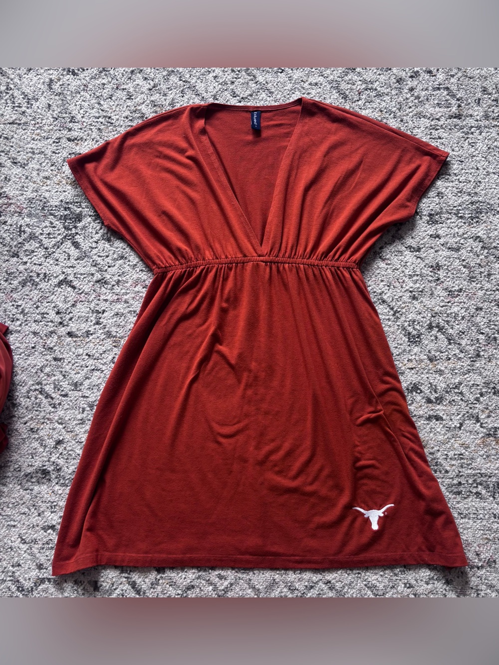 Women's Texas Longhorn V-Neck Dress in Burnt Orange